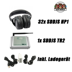 SDDJS 32HP1 Komplettpaket mit 32x HP1 Kopfhörer