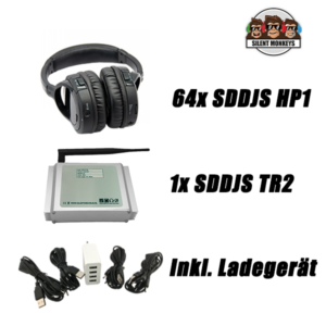 SDDJS 64HP1 Komplettpaket mit 64x HP1 Kopfhörer