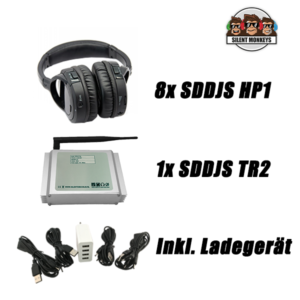 SDDJS 8HP1 Komplettpaket mit 8x HP1 Kopfhörer