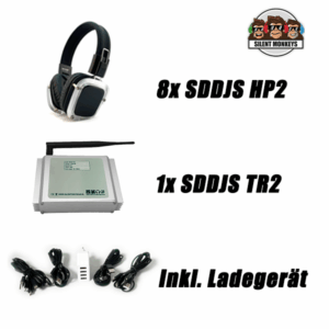 SDDJS 8HP2 Komplettpaket mit 8x HP2 Kopfhörer