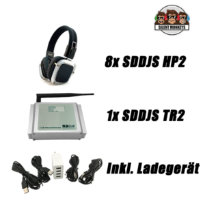 SDDJS 8HP2 Komplettpaket mit 8x HP2 Kopfhörer