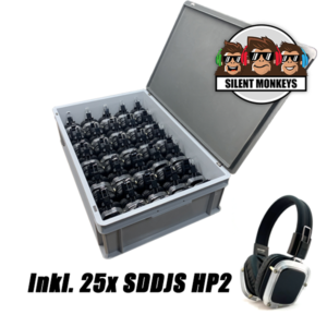 SDDJS CR252 Silent Disco Set mit 25x HP2 Kopfhörer